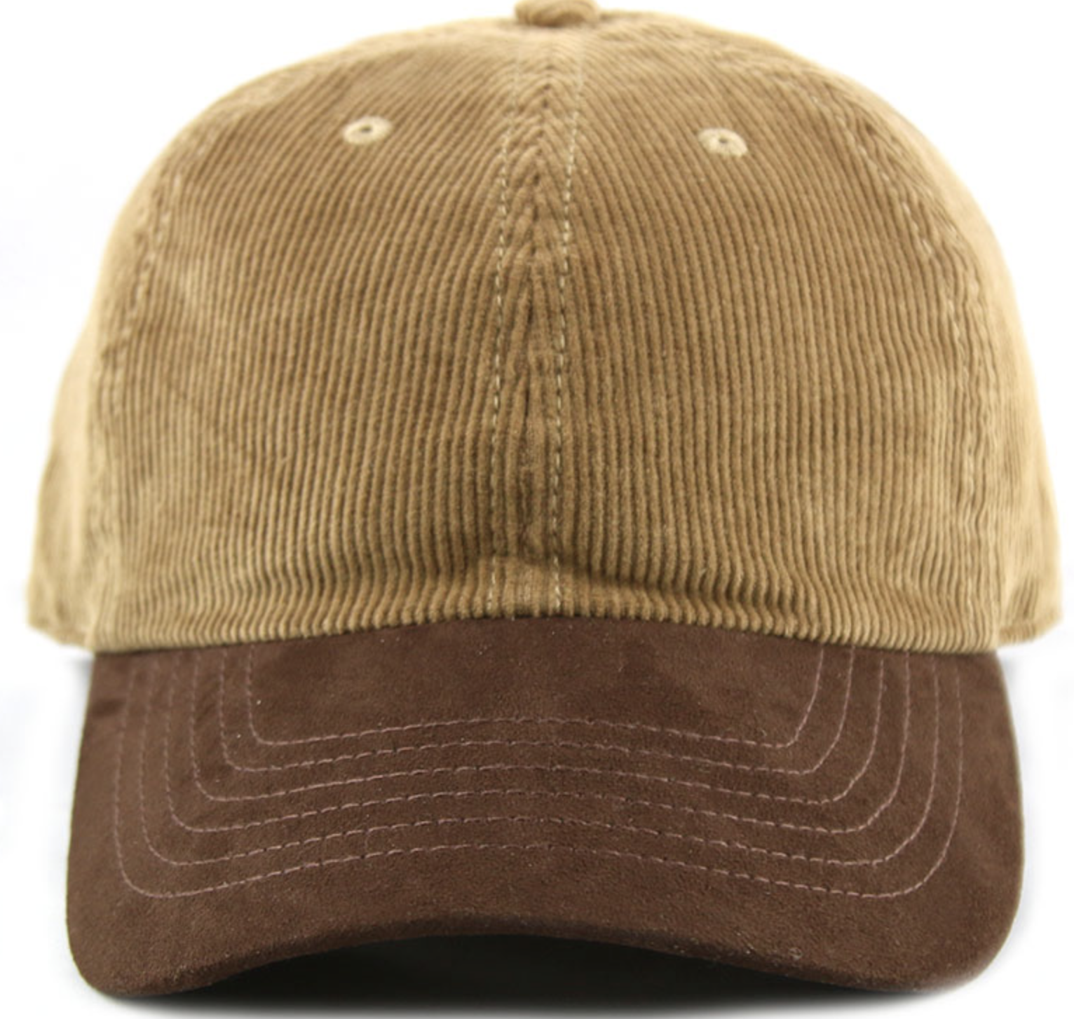 Cotton Corduroy Cap with Synthetic Suede Visor 1469